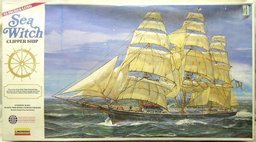 Lindberg 1/96 Sea Witch Clipper Sailing Ship (ex-Marx), 813 plastic model kit
